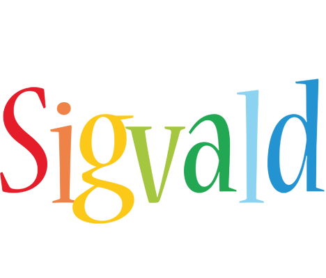 Sigvald birthday logo