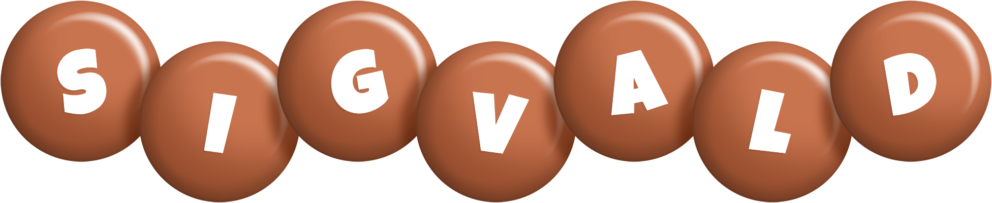 Sigvald candy-brown logo