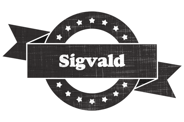 Sigvald grunge logo