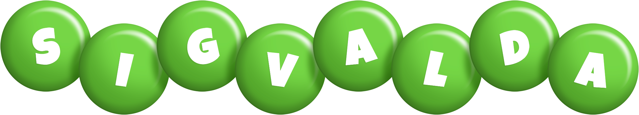 Sigvalda candy-green logo