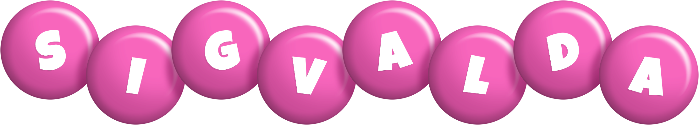 Sigvalda candy-pink logo