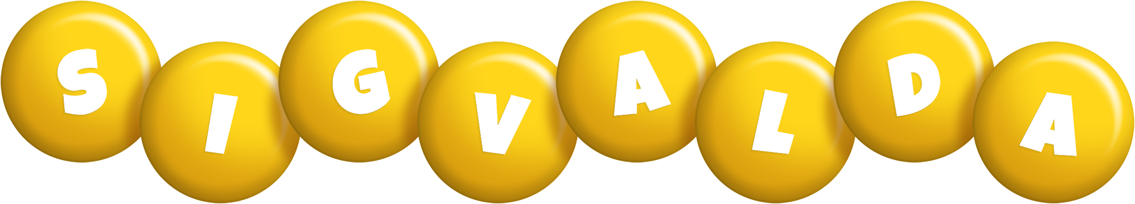 Sigvalda candy-yellow logo