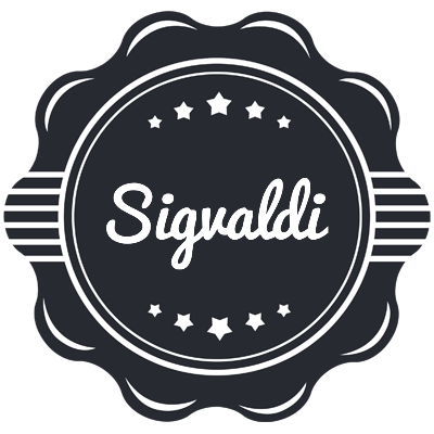 Sigvaldi badge logo