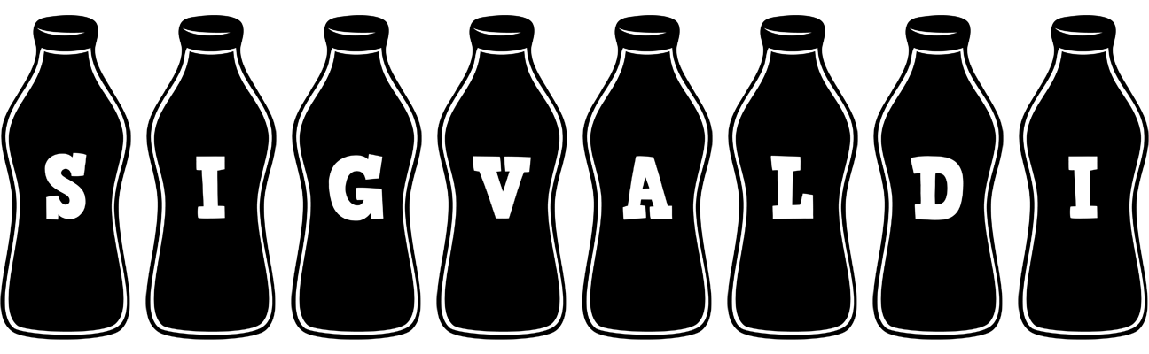 Sigvaldi bottle logo