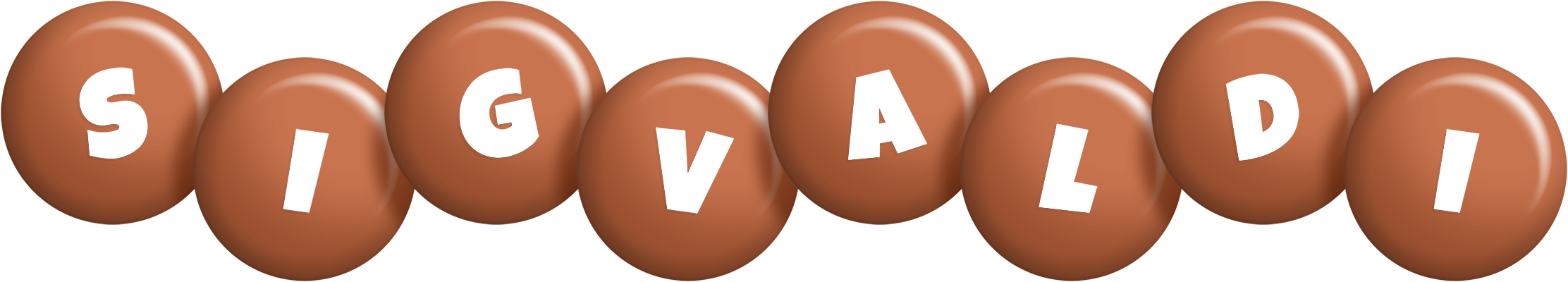 Sigvaldi candy-brown logo