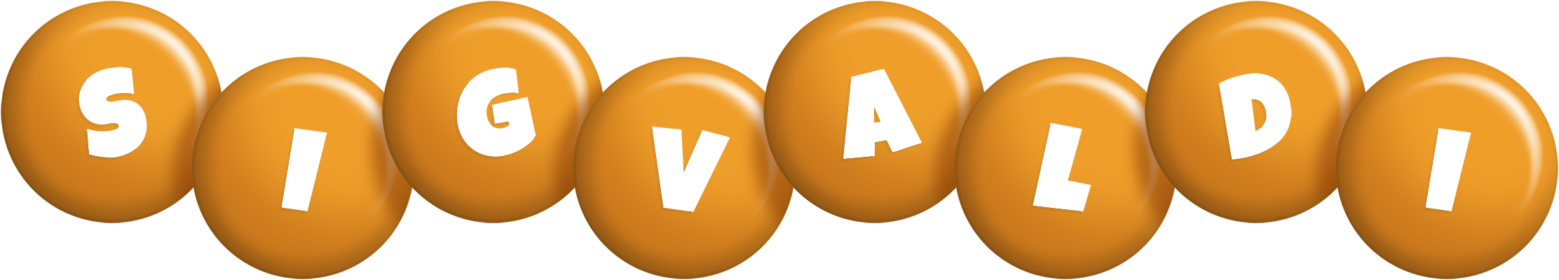 Sigvaldi candy-orange logo