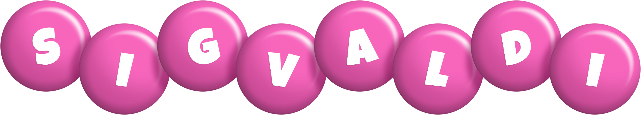 Sigvaldi candy-pink logo