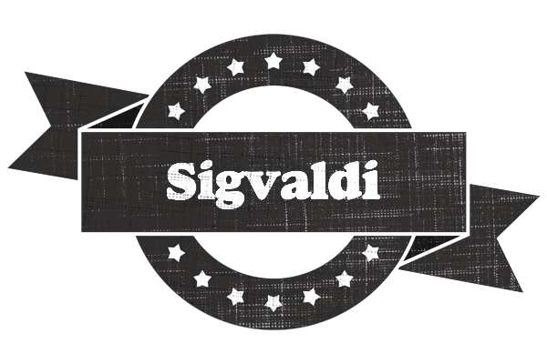 Sigvaldi grunge logo