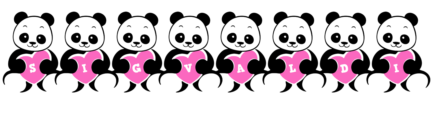 Sigvaldi love-panda logo