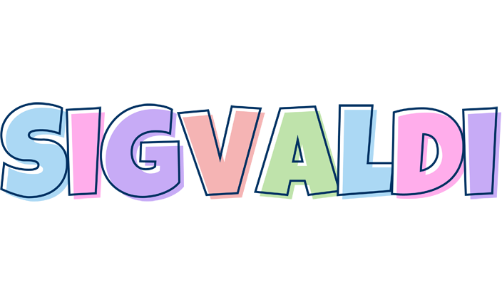 Sigvaldi pastel logo