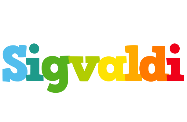 Sigvaldi rainbows logo