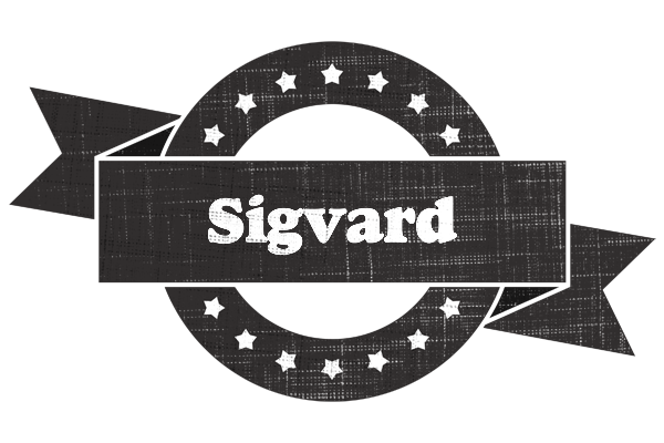 Sigvard grunge logo