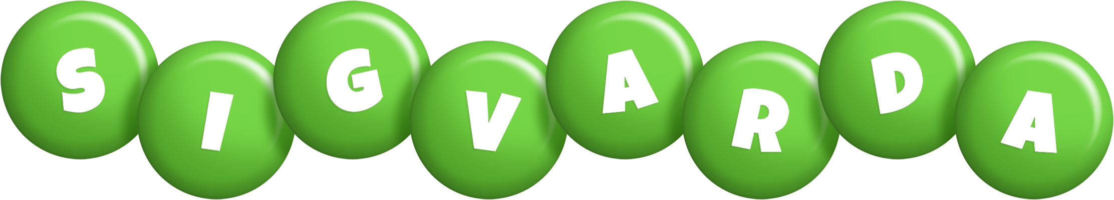 Sigvarda candy-green logo