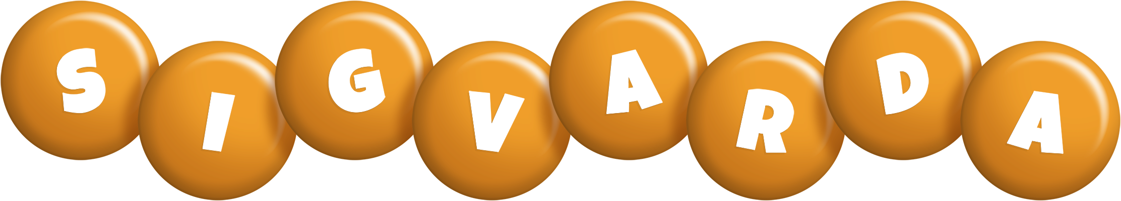 Sigvarda candy-orange logo