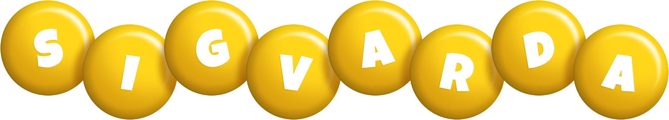 Sigvarda candy-yellow logo