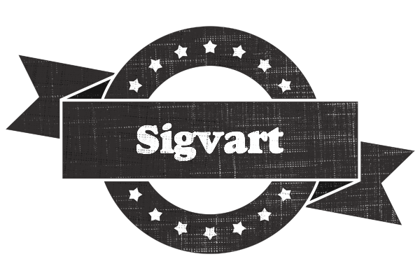 Sigvart grunge logo