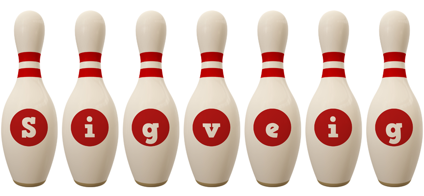 Sigveig bowling-pin logo