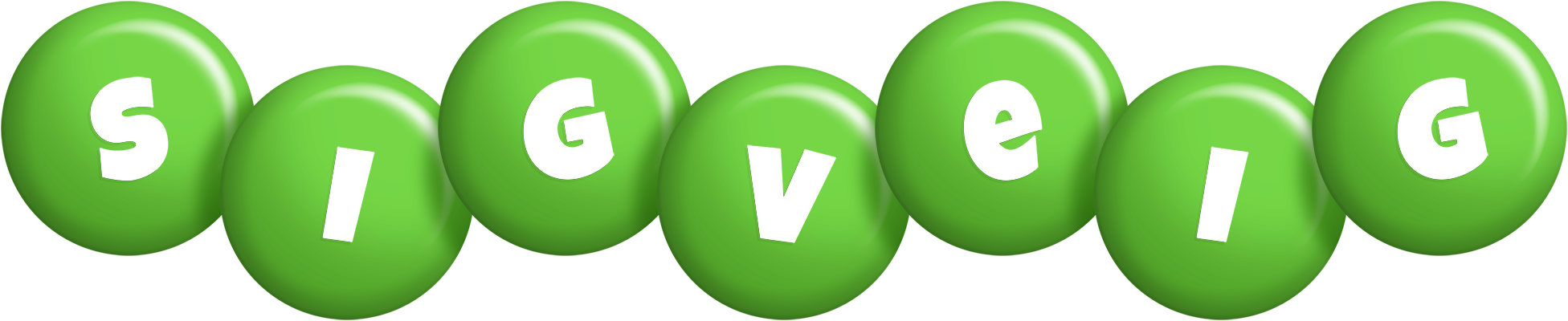 Sigveig candy-green logo
