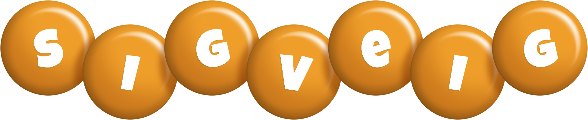 Sigveig candy-orange logo