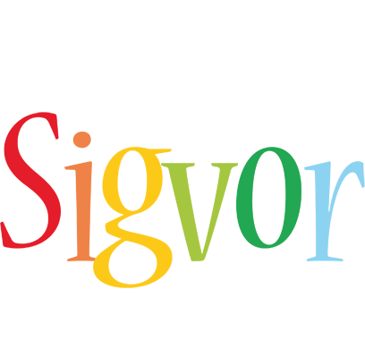 Sigvor birthday logo