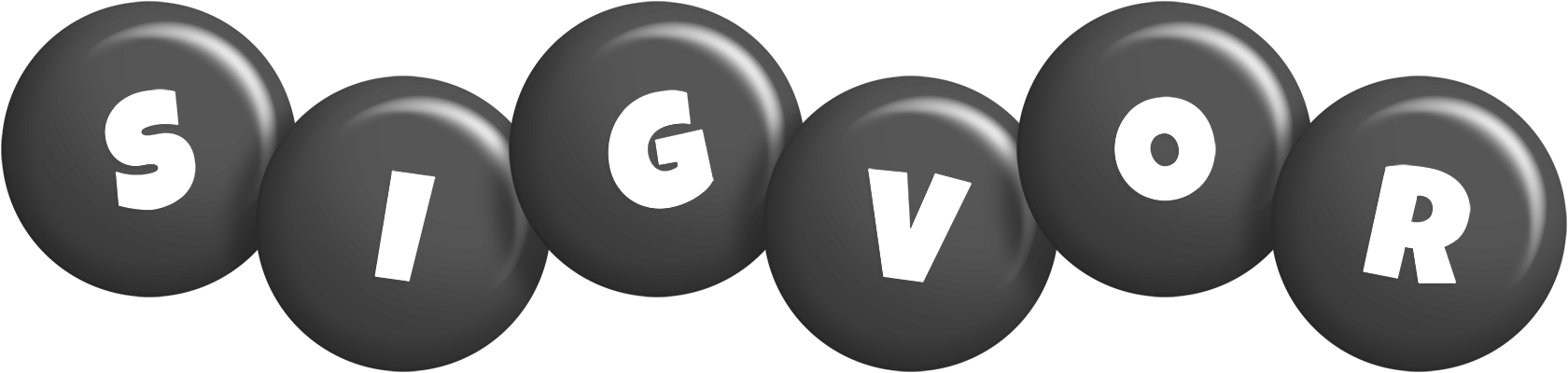 Sigvor candy-black logo