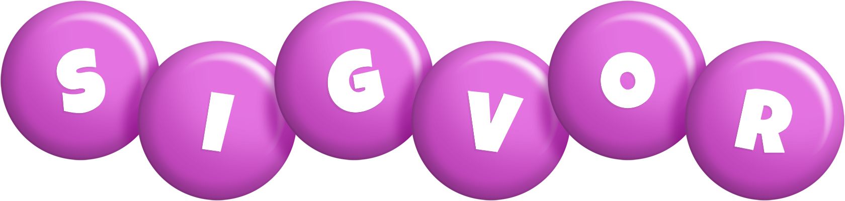 Sigvor candy-purple logo