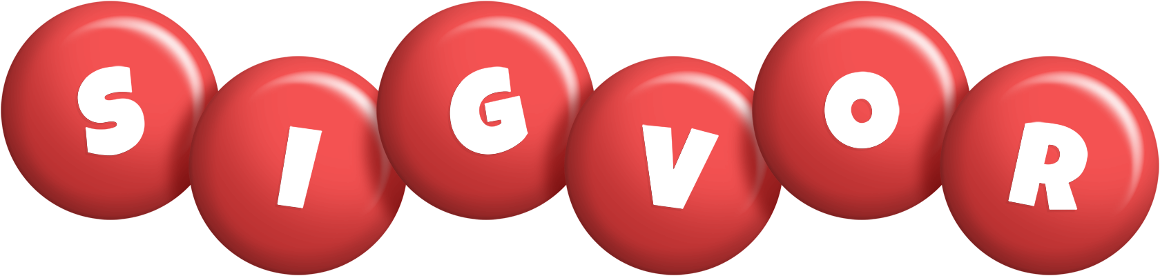 Sigvor candy-red logo