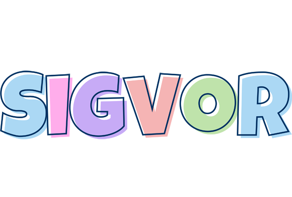 Sigvor pastel logo