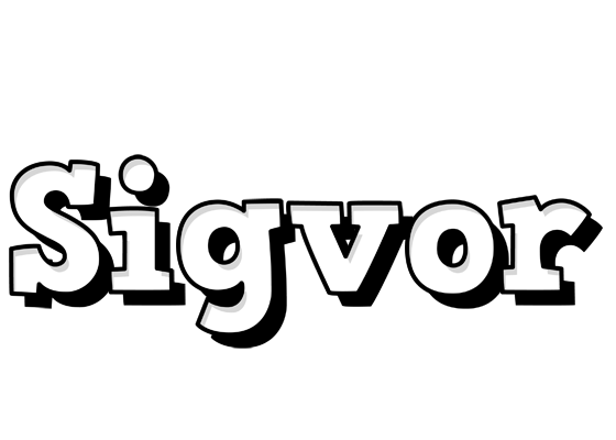 Sigvor snowing logo