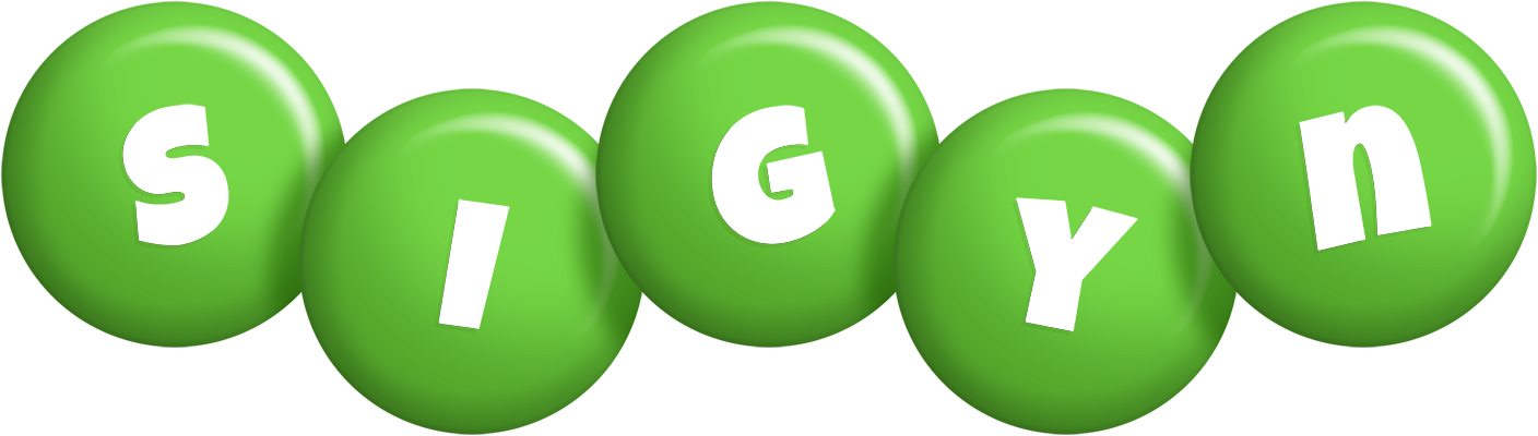 Sigyn candy-green logo