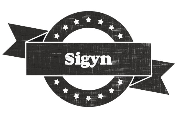 Sigyn grunge logo