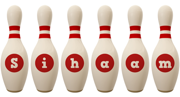 Sihaam bowling-pin logo