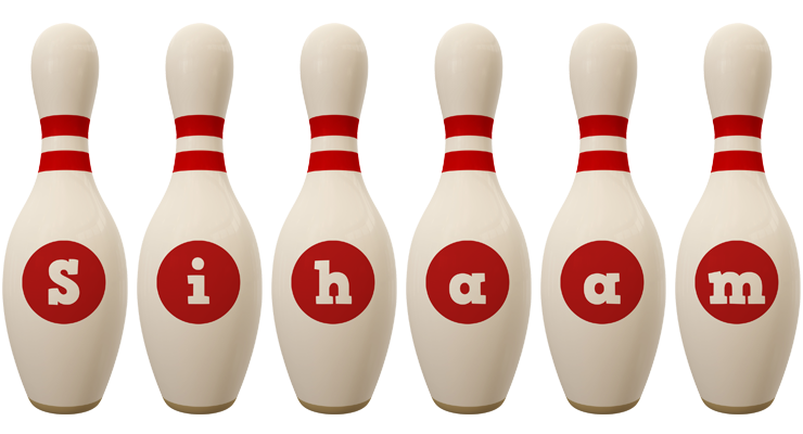 Sihaam bowling-pin logo
