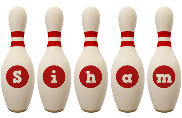 Siham bowling-pin logo