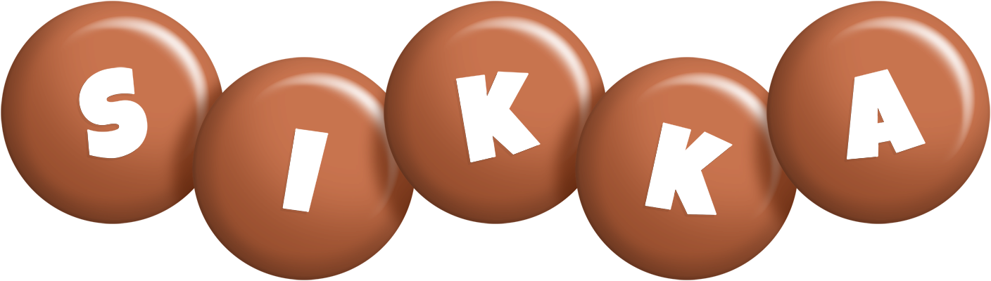 Sikka candy-brown logo