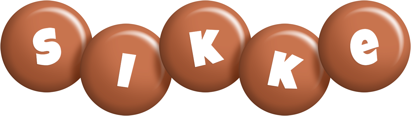 Sikke candy-brown logo