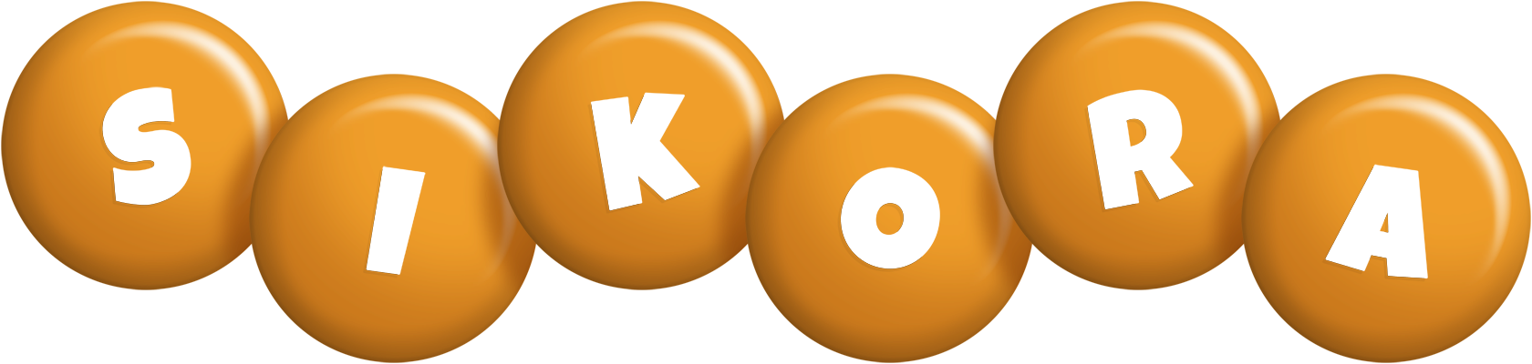 Sikora candy-orange logo