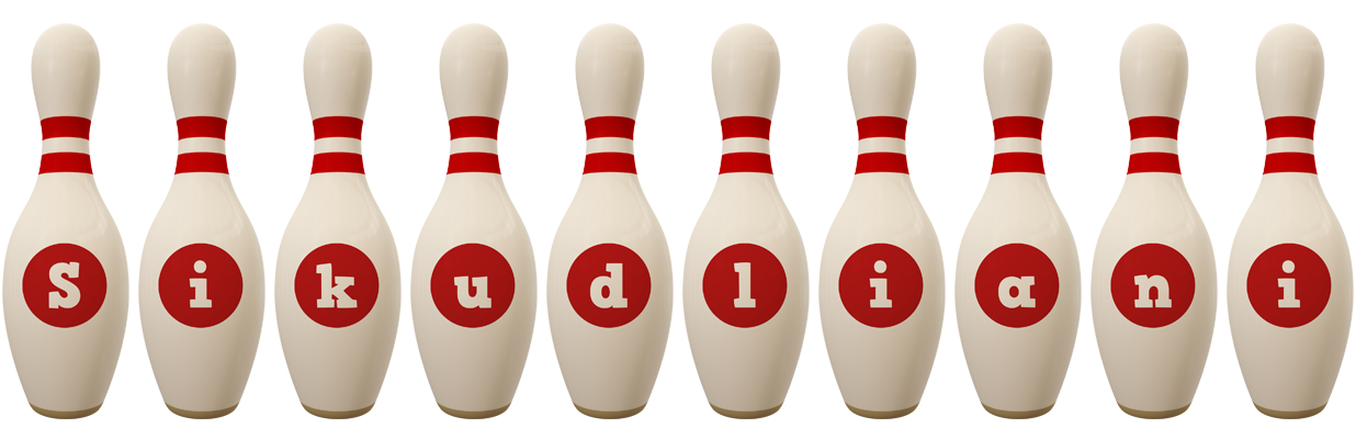 Sikudliani bowling-pin logo