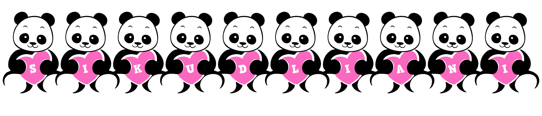 Sikudliani love-panda logo