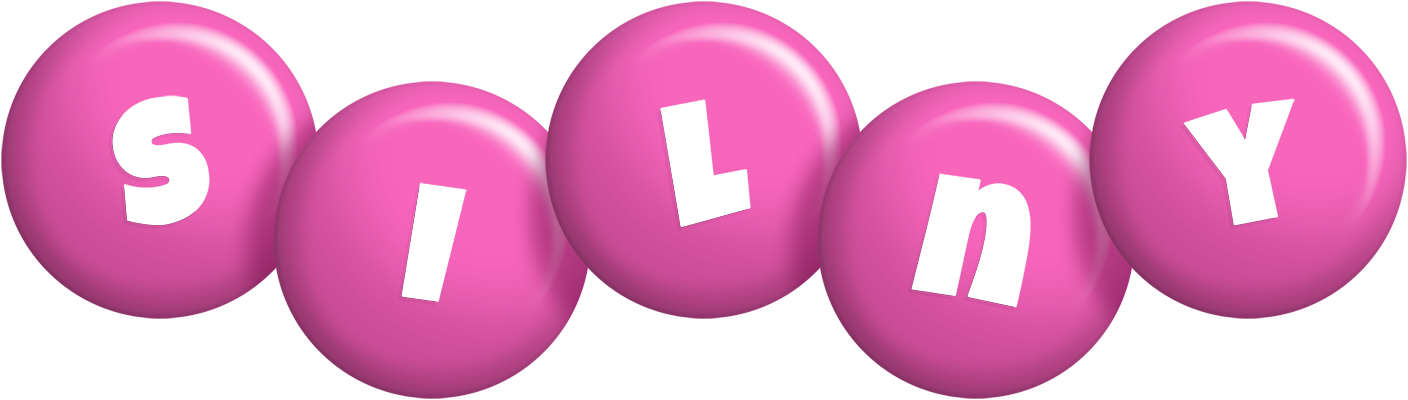 Silny candy-pink logo