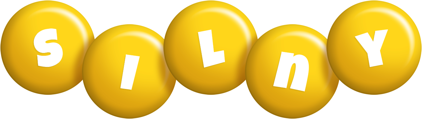 Silny candy-yellow logo