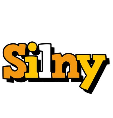 Silny cartoon logo