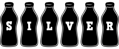 Silver bottle logo