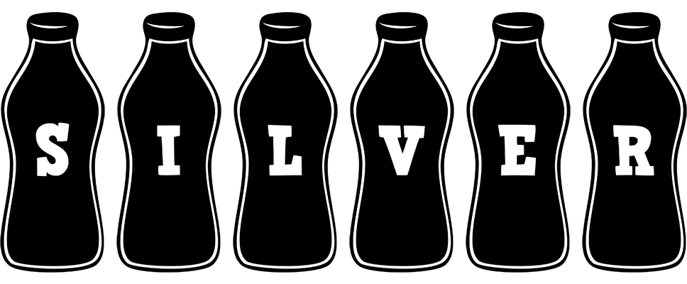 Silver bottle logo