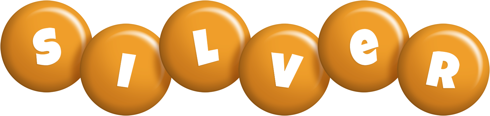 Silver candy-orange logo