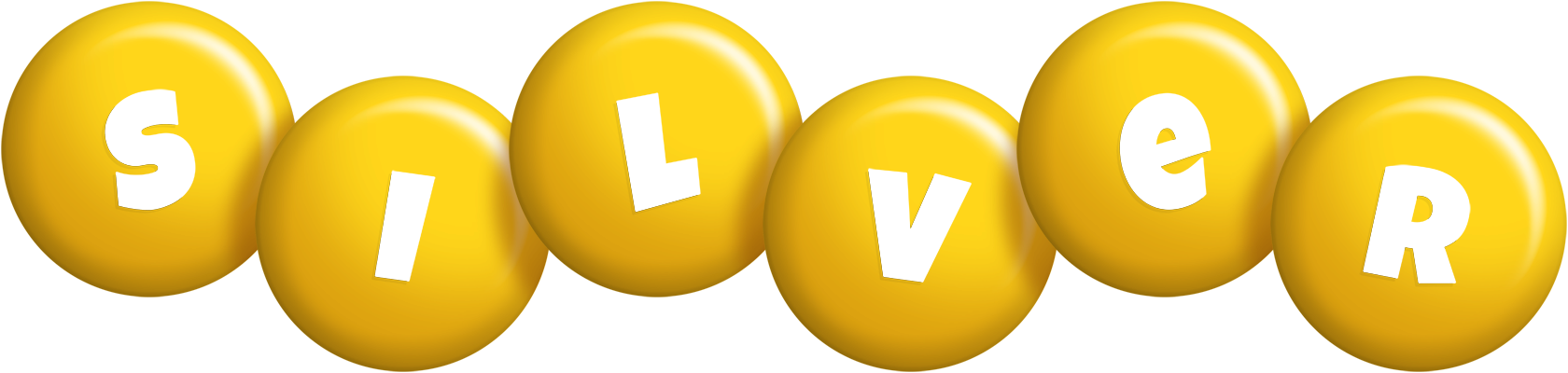 Silver candy-yellow logo
