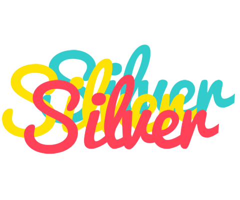 Silver disco logo