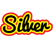 Silver flaming logo