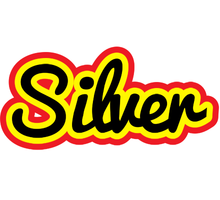 Silver flaming logo