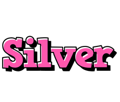 Silver girlish logo